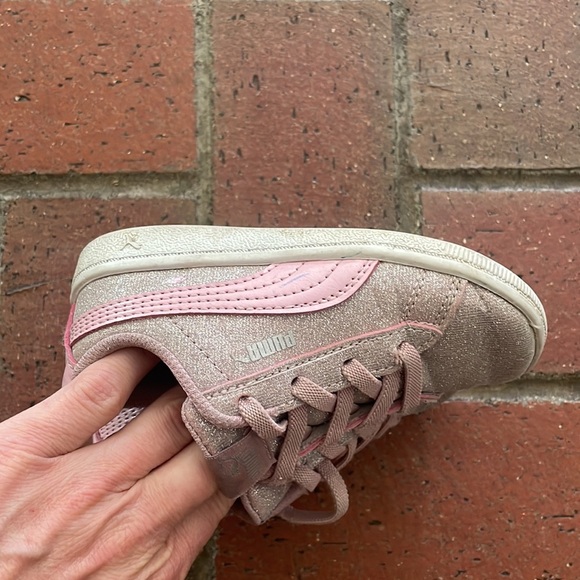 Puma Kids Pink Sparkly Sneakers - Picture 6 of 6